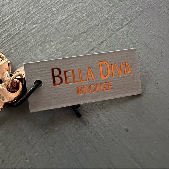 Bella Diva Bronze Chainlink Bracelet NEW - Picture 8 of 10